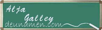 Alja Galley Visitenkarte